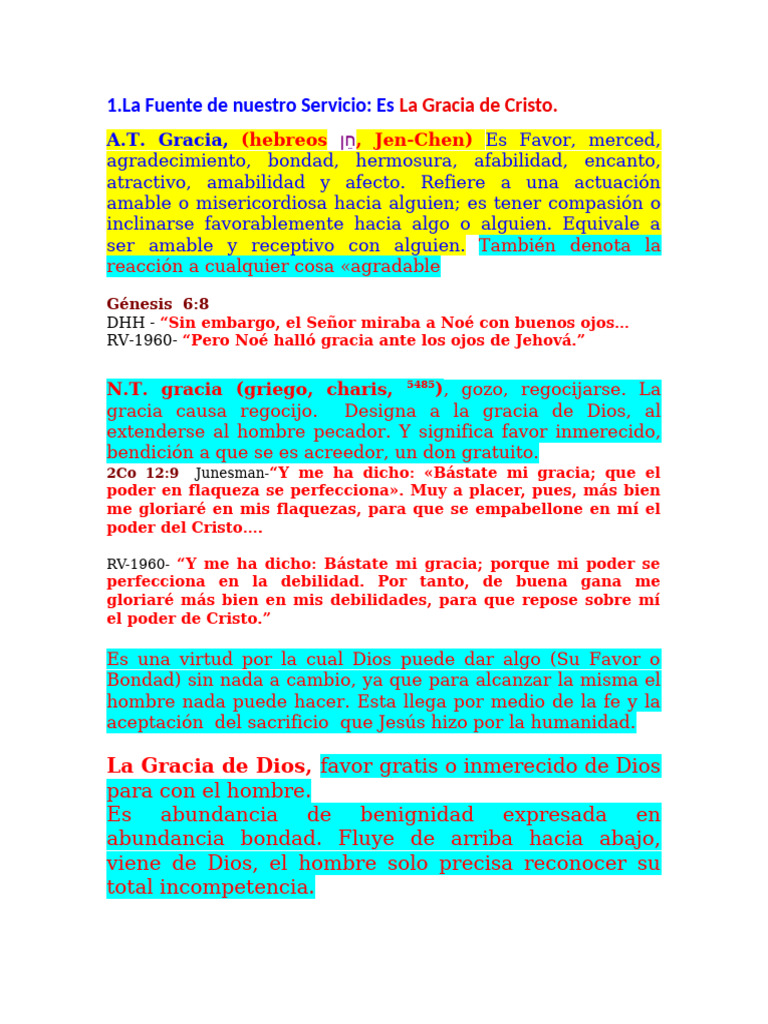 La Gracia de Dios: Favor Inmerecido | PDF | Gracia divina | Cristo (título)