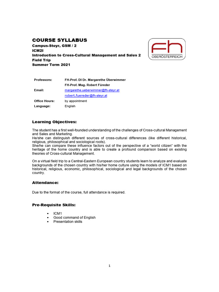 LVA-Syllabus-ICM2 2021 virtualFieldTrip | PDF | Cost Of Living | Poland