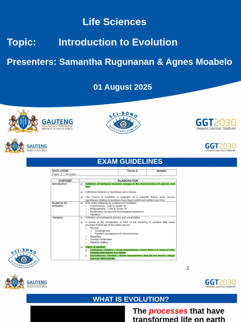 1.-Introduction To Evolution 01 August 2024 | PDF | Fertilisation ...