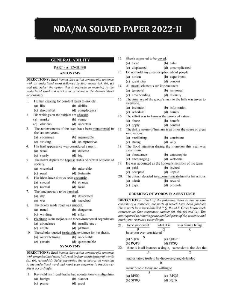 Nda 22022 Gat PDF | PDF