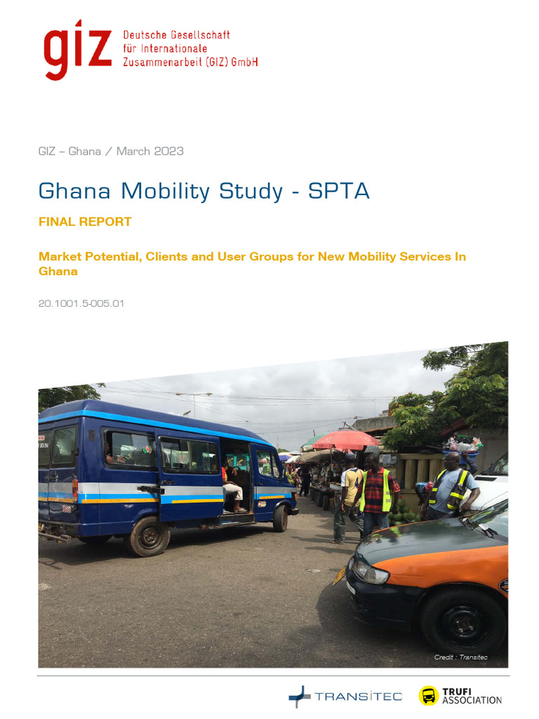 Ghana Mobility Study Report 2023 | PDF | Emission Standard | Transport