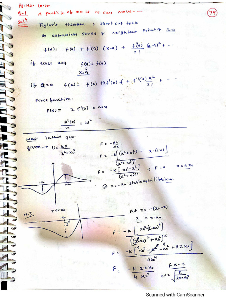 Taylor Theorem SHM | PDF