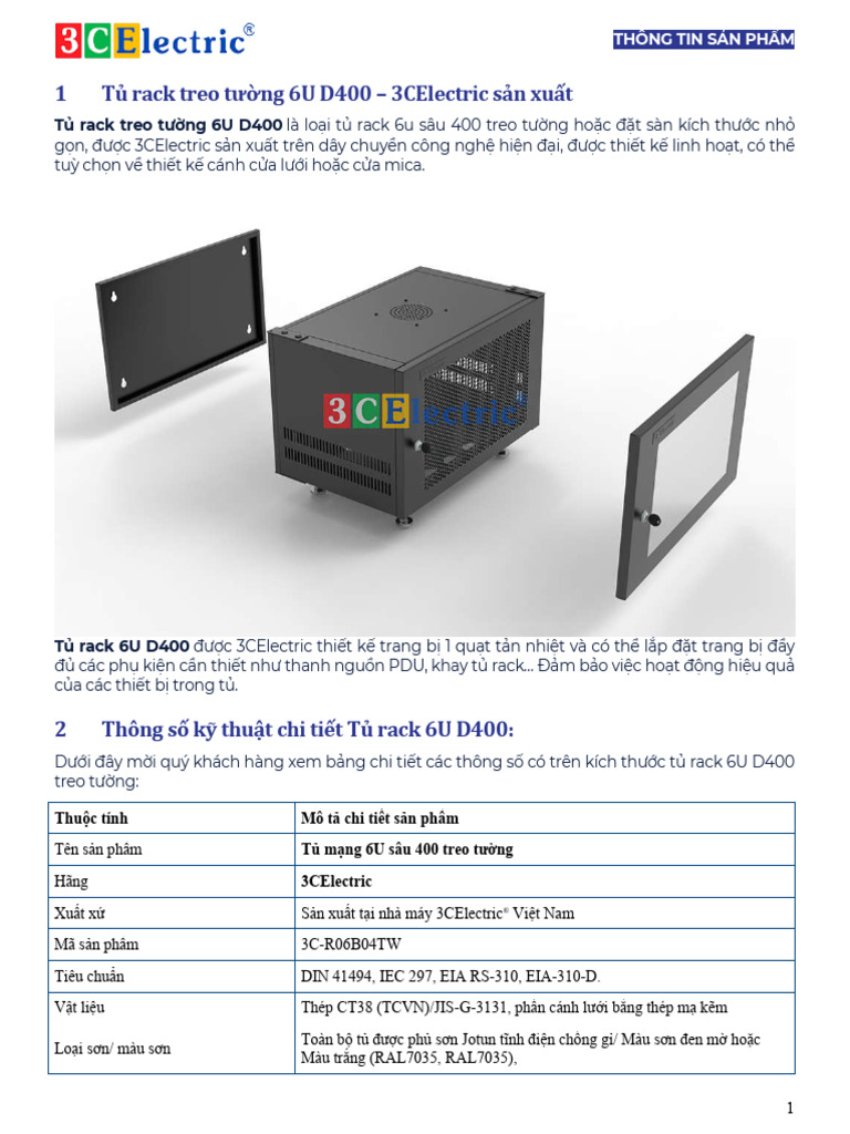 3CE Catalog T Rack 6UR | PDF