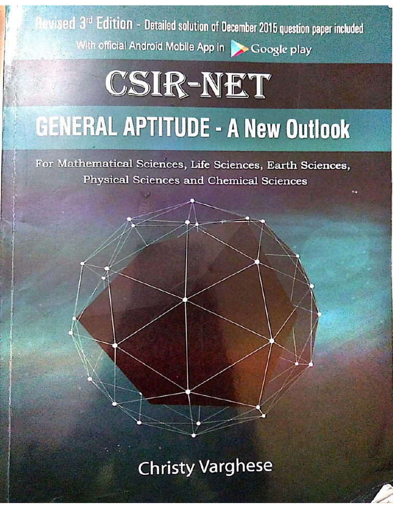 CSIR NET General Aptitude Book | PDF