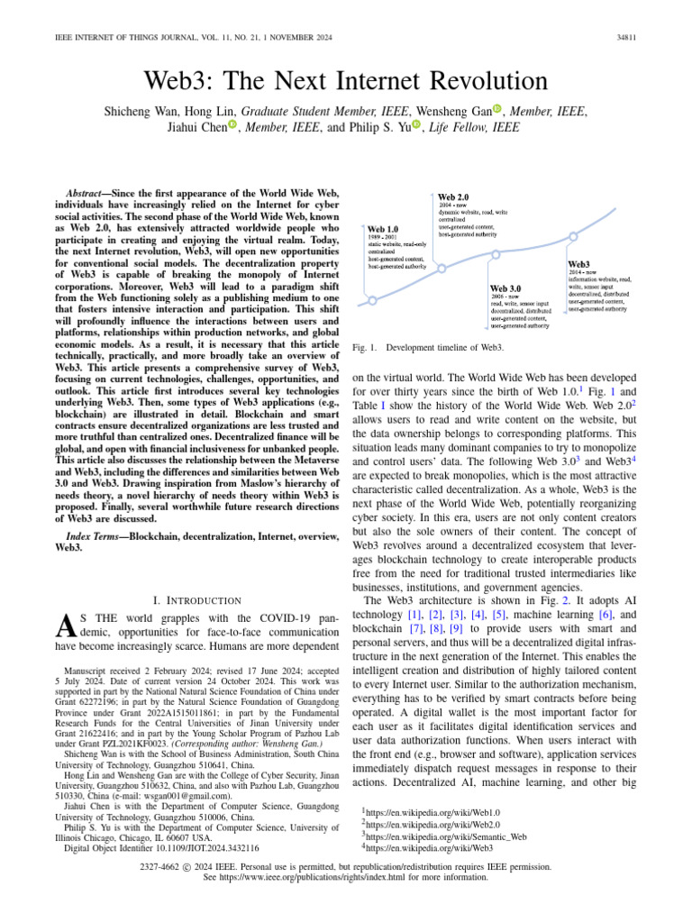 Web3 The Next Internet Revolution | PDF | Bitcoin | Computer Network