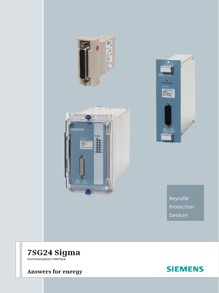 7SG24 Sigma Communication Interface Guide | PDF | Electricity ...