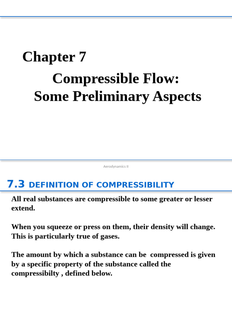 Compressible Flow and Compressibility Concepts | PDF | Fluid Dynamics ...