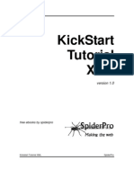 Kickstart Tutorial XML Spider Pro]