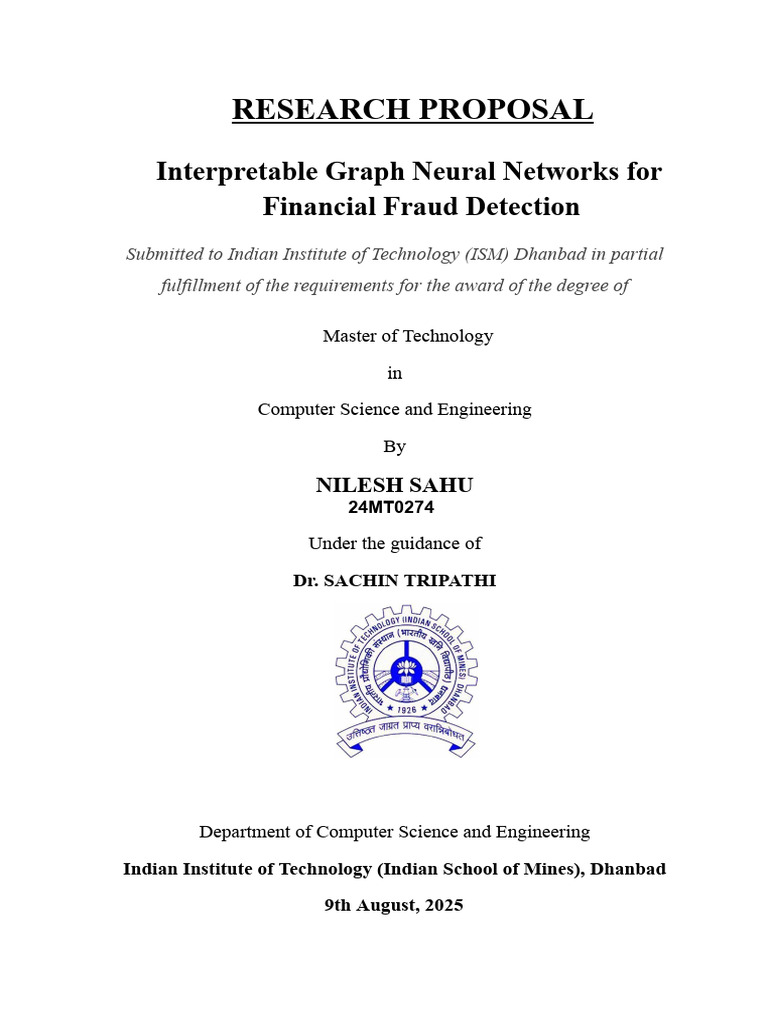 Nilesh Research Proposal | PDF | Machine Learning | Learning