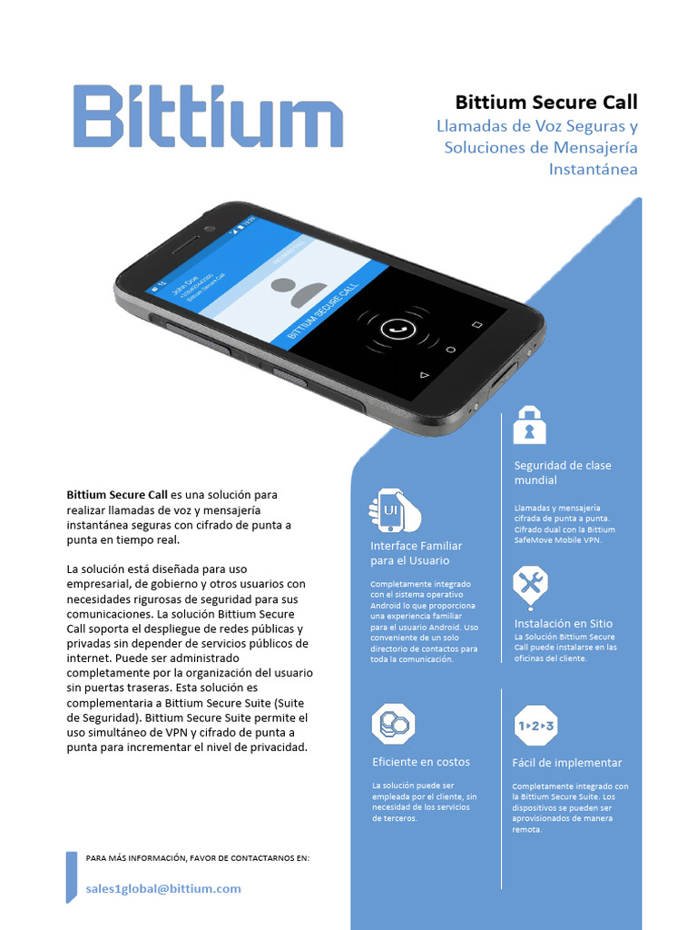 Bittium Secure Call Espanol 20161020 | PDF | Red privada virtual | Internet