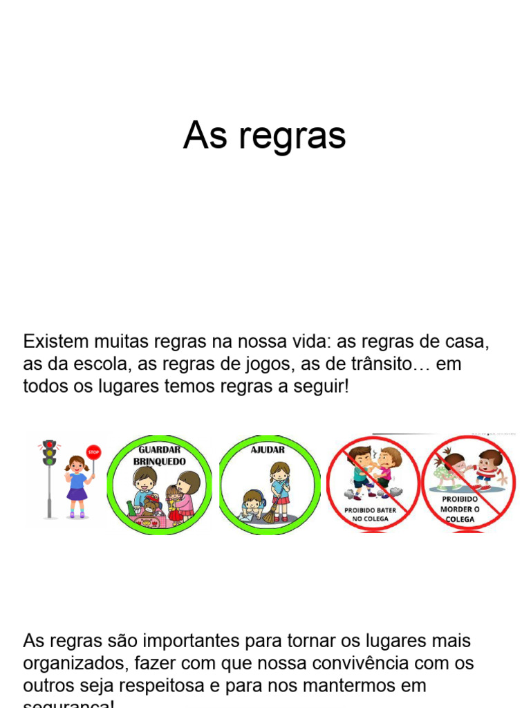 Importância e Exceções das Regras | PDF