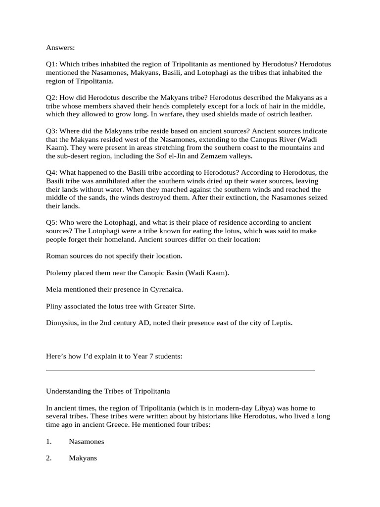 The Makyans: Tribe of Tripolitania | PDF | Libya | Ancient Greece