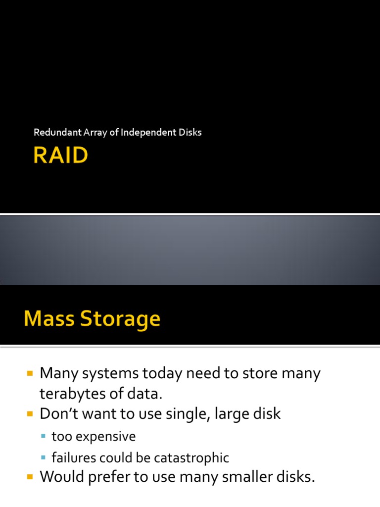Understanding RAID: Data Storage Solutions | PDF | Disk Storage ...