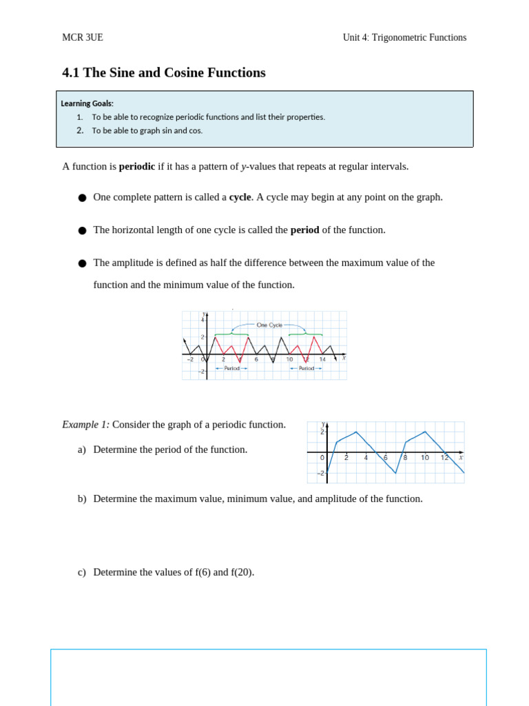 Trigonometric Functions Overview | PDF | Trigonometric Functions ...