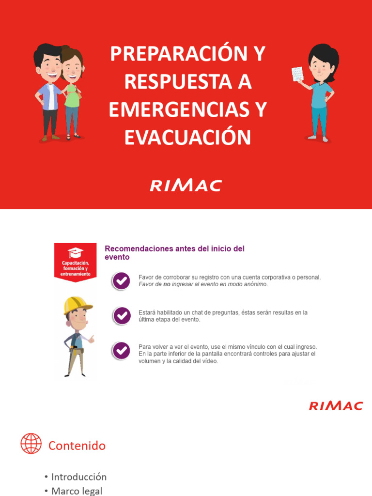 Preparación y Respuesta Ante Emergencias Rimac | PDF | Valores