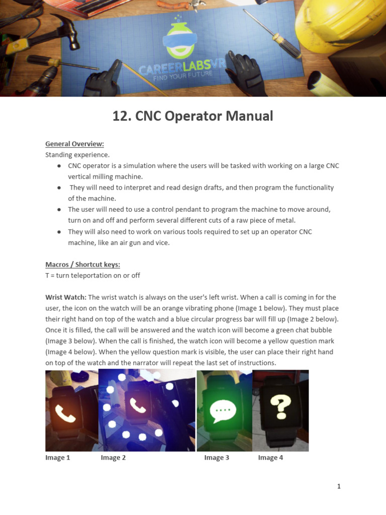 CNC Operator Simulation Manual | PDF | Computer Keyboard | Simulation
