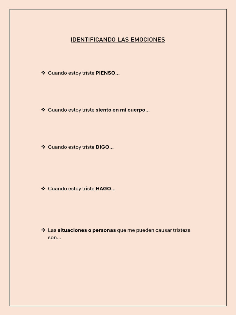 Identificando Las Emociones | PDF