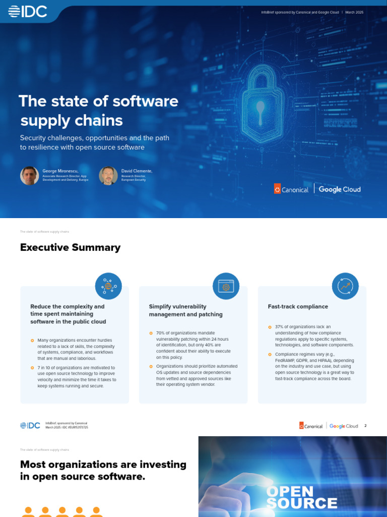 The State of Software Supply Chains - Canonical-IDC-Google | PDF ...
