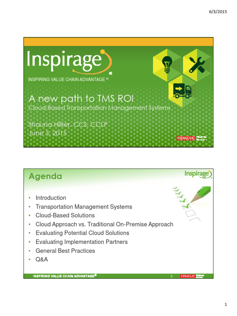 Cloud TMS: Maximizing ROI and Efficiency | PDF | Cloud Computing | Cargo