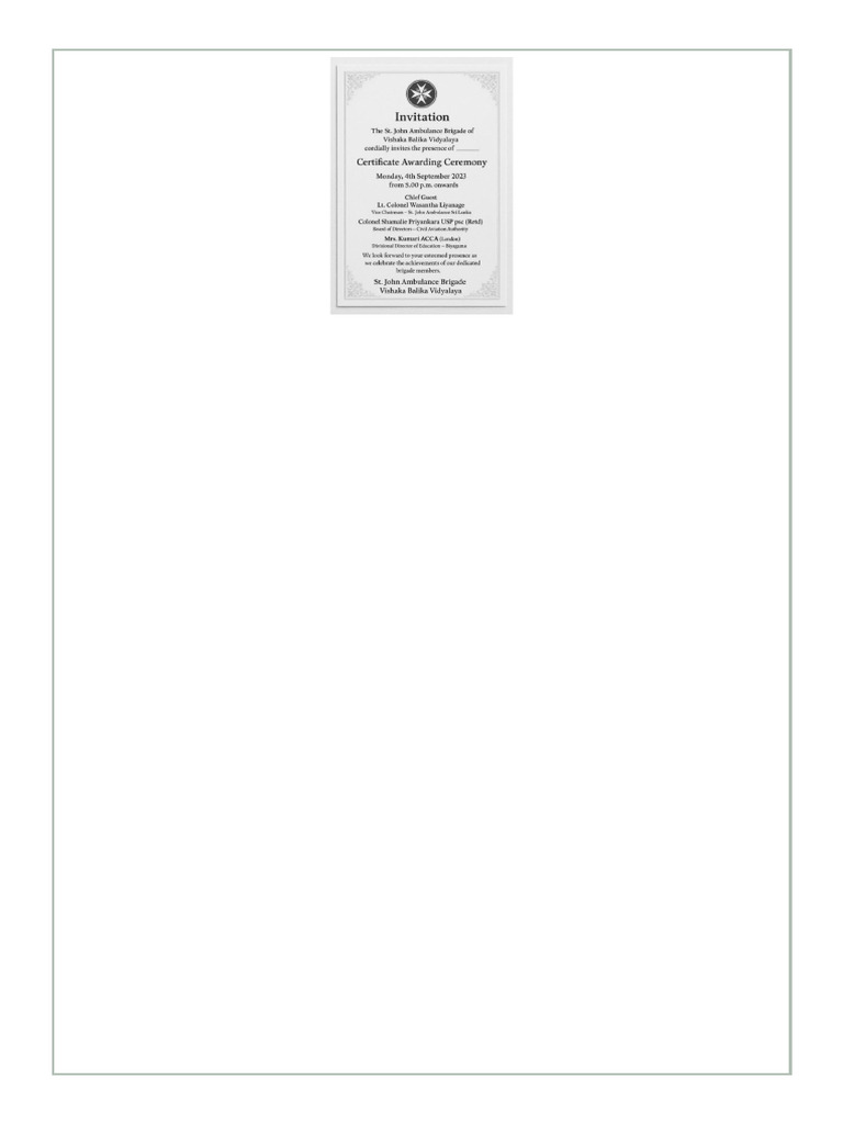 Decorated Invitation Background | PDF