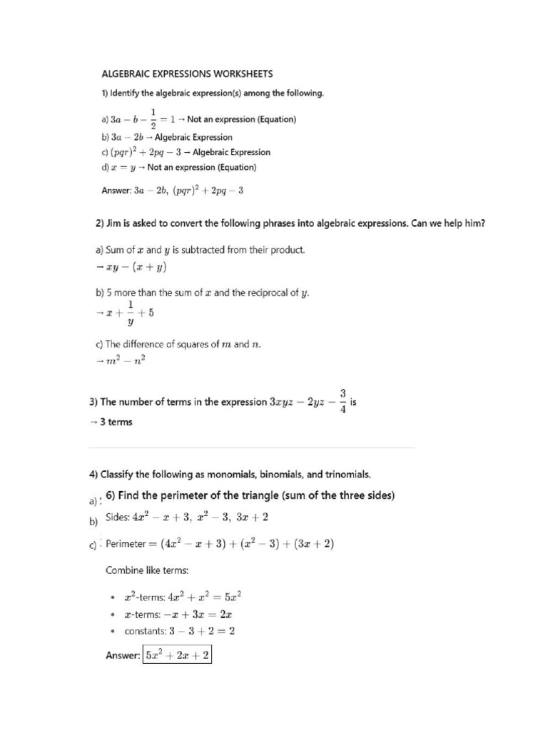 ALgebra | PDF
