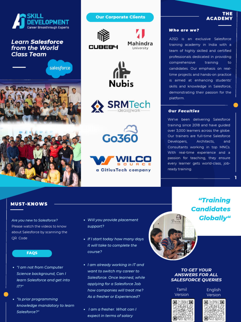 AJSD Salesforce Training Overview | PDF | Learning