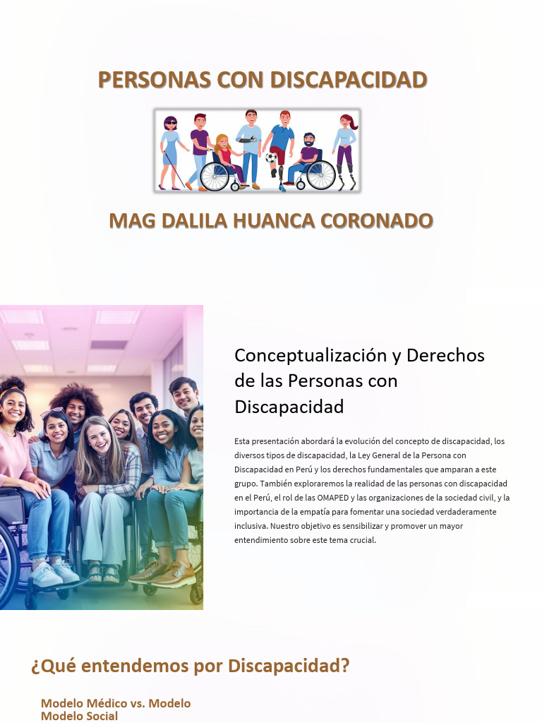 Derechos y Realidad de Personas con Discapacidad | PDF | Invalidez ...