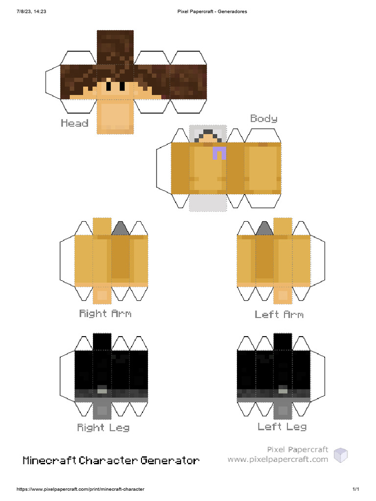 Pixel Papercraft - Generadores | PDF