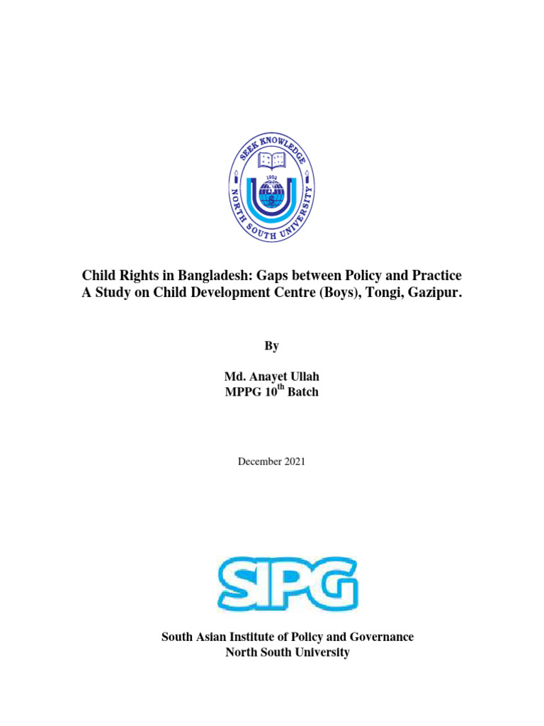 Child Rights Policy Gaps in Bangladesh | PDF | Qualitative Research ...