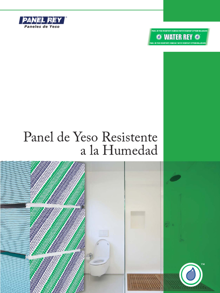 Panel Rey: Yeso Resistente a Humedad | PDF | Yeso | Materiales