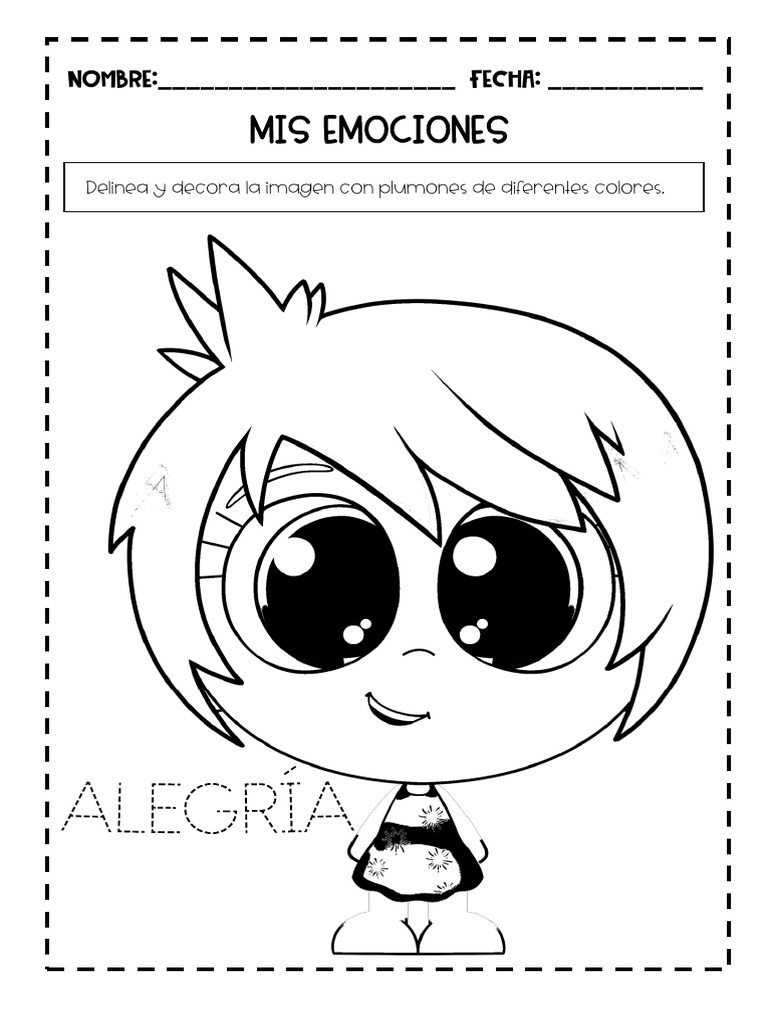 Fichas de Emociones para Niños | PDF