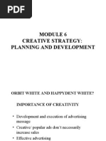 Download Module 6 Creative Strategy- Planning and Development 2003 by Anand SN9106165 doc pdf
