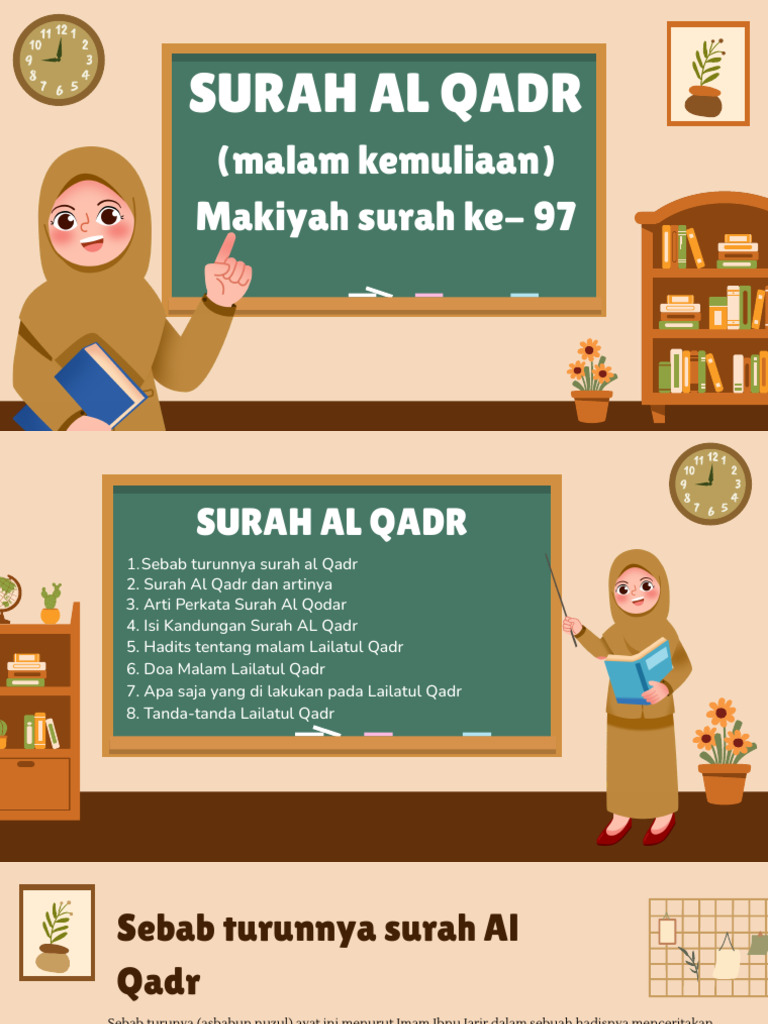 Sebab dan Arti Surah Al Qadr | PDF