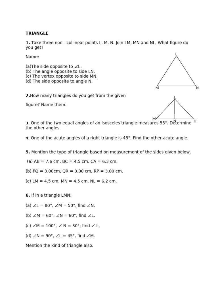 Triangle Area Worksheet Activities | PDF