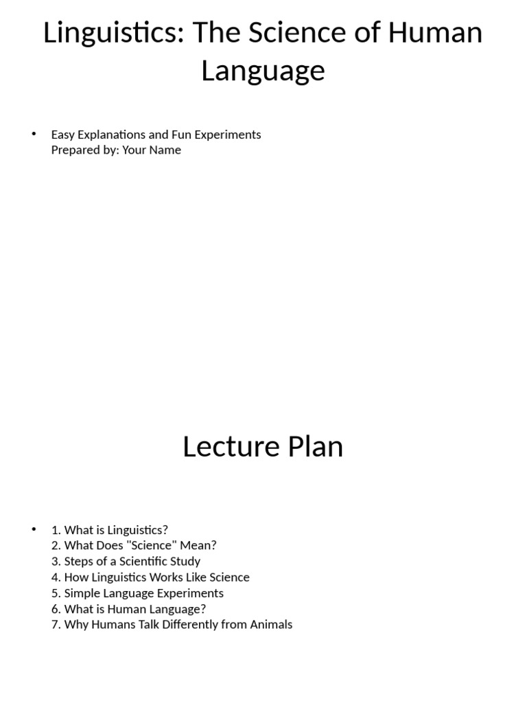 Understanding Linguistics and Language Science | PDF