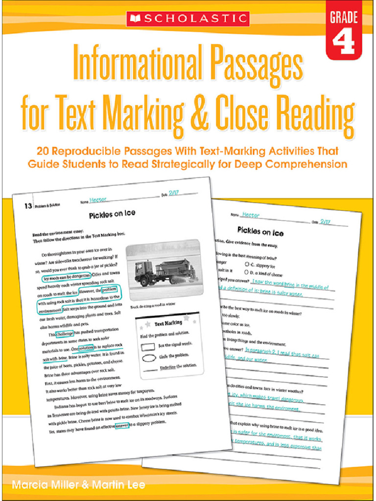 Grade 4 Informational Text Passages | PDF | Reading Comprehension | Ivory