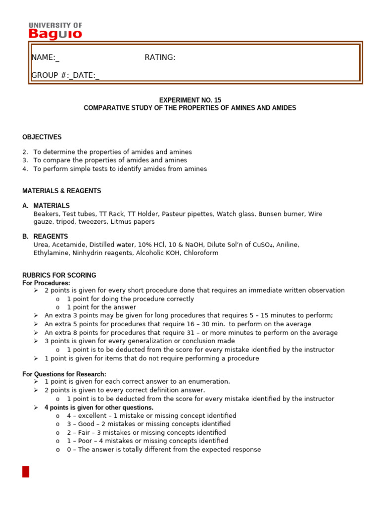 Properties of Amines and Amides Study | PDF | Amide | Norepinephrine