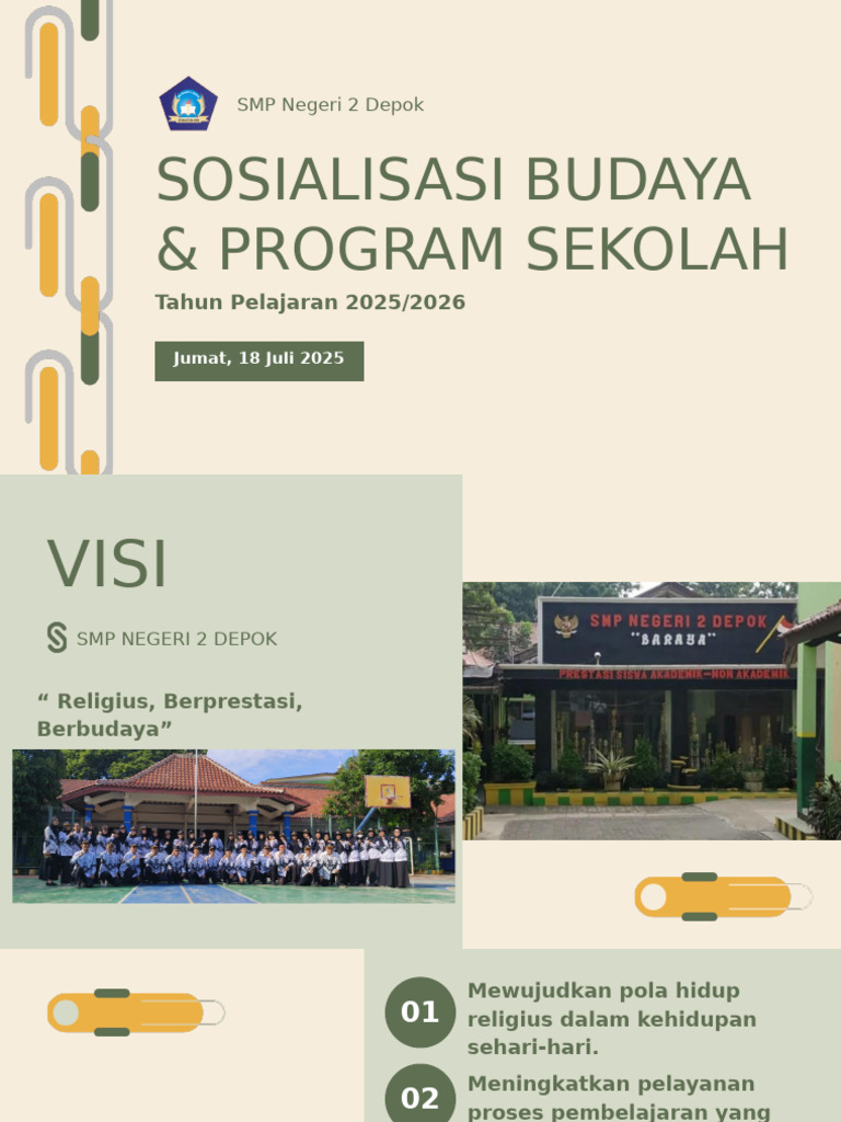 Program Budaya dan Pembelajaran SMP Depok | PDF