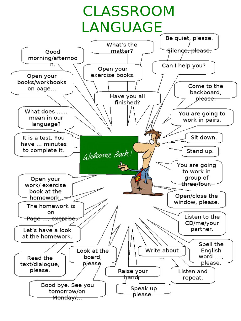 Classroom Language Essentials | PDF