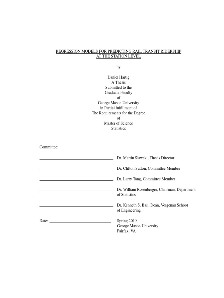 Regression Models For Predicting Rail TR | PDF | Regression Analysis ...