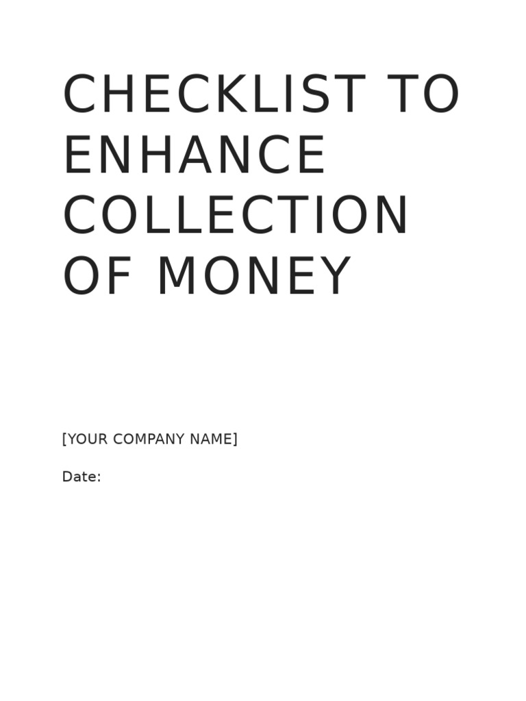 Strategies to Improve Account Collections | PDF