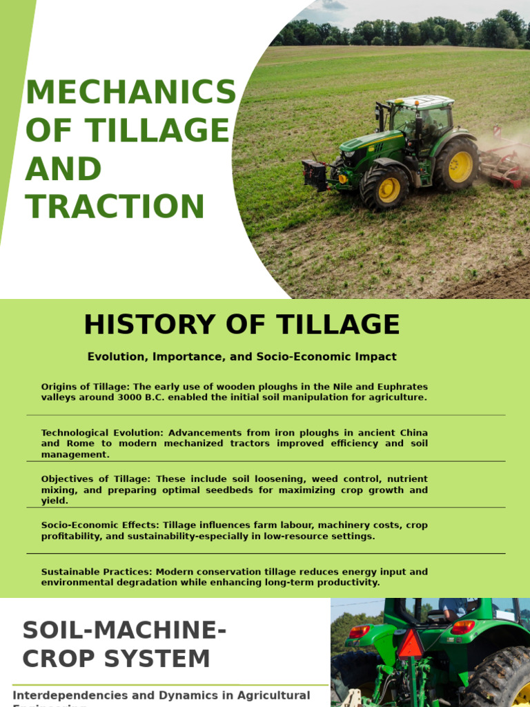 Tillage Mechanics and Soil Dynamics | PDF | Soil | Applied And ...