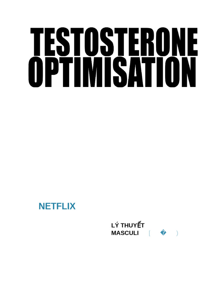 Testosterone Optimisation | PDF