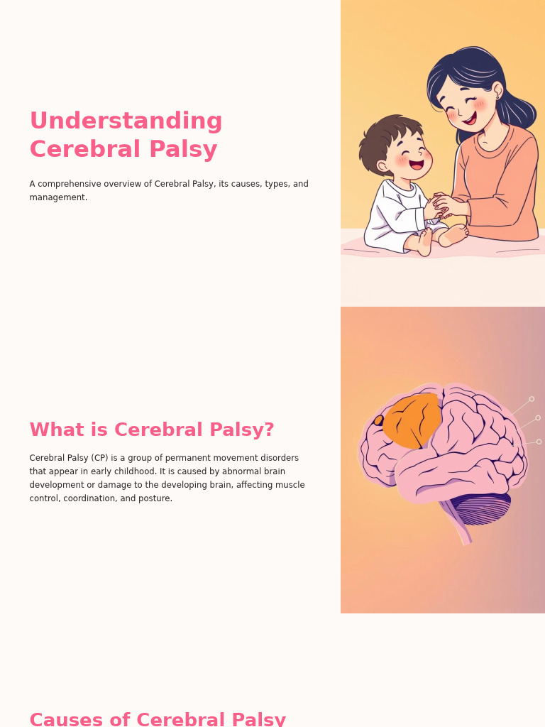 Overview of Cerebral Palsy Management | PDF | Cerebral Palsy | Diseases ...