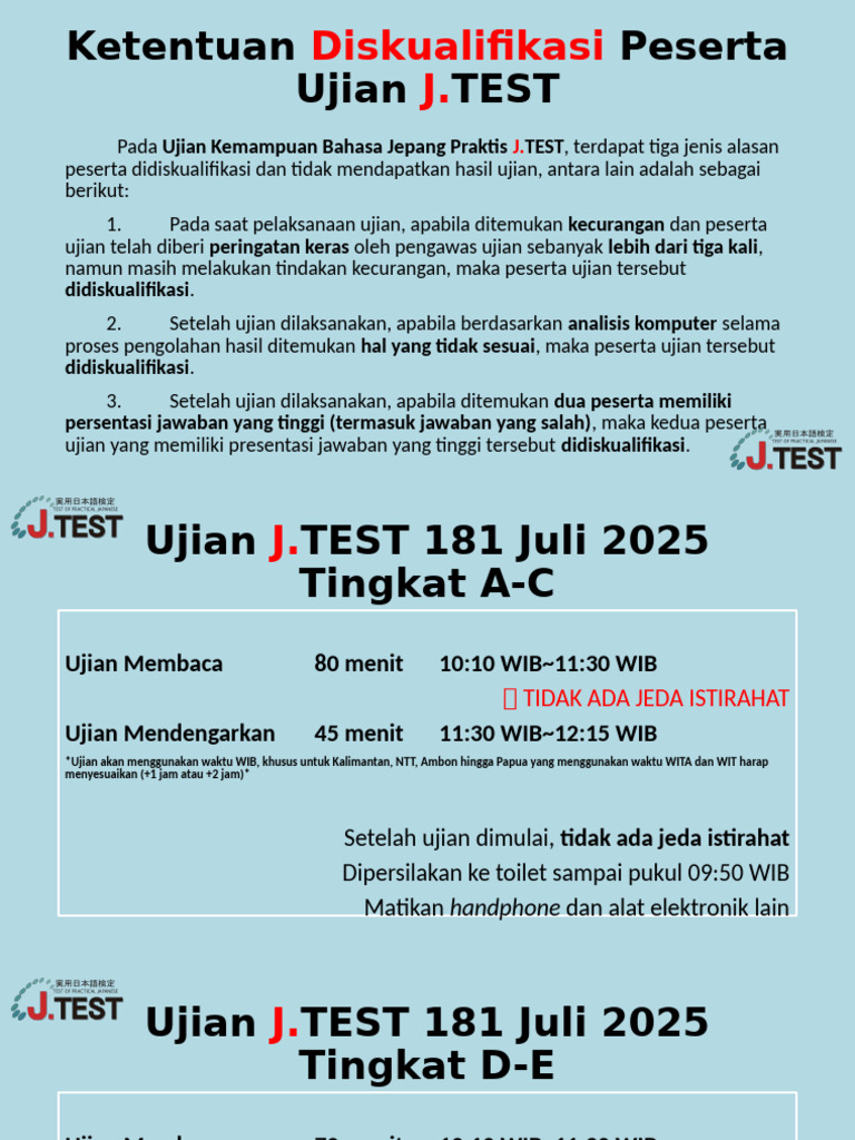 J.test 181 Juli 2025 | PDF