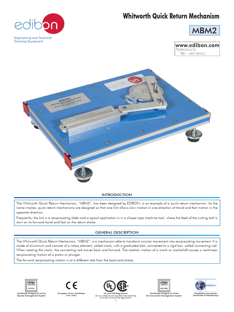 Quick Return | PDF | Mechanical Engineering