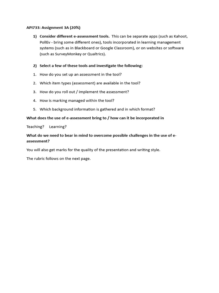 E-Assessment Tools: Setup & Challenges | PDF | Cognitive Science ...