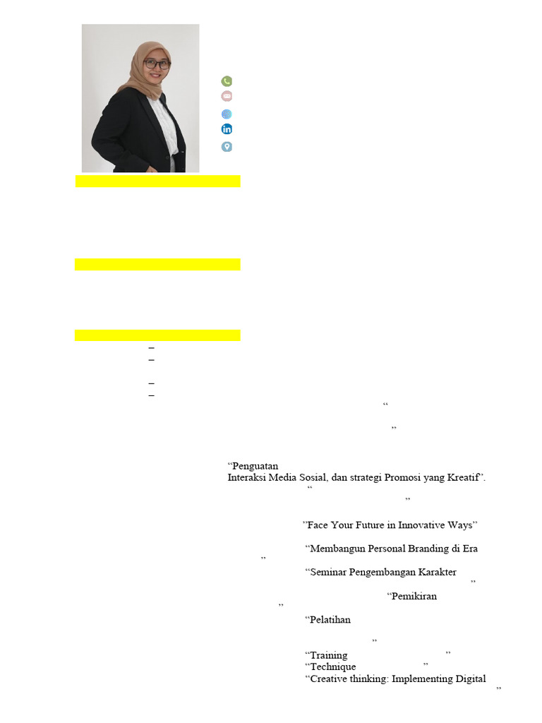 Wida Nofiasari: Communication Expert Profile | PDF | Communication