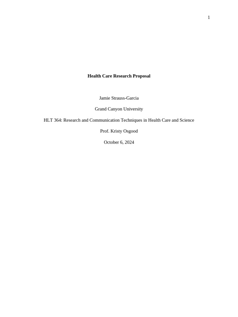 Healthcare Cost Management Proposal | PDF | Health Care | Hospital