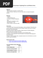 Balloon Rocket Experiment Guide | PDF | Newton's Laws Of Motion | Balloon